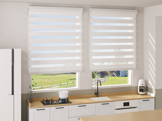 Solar-Powered Zebra Shades